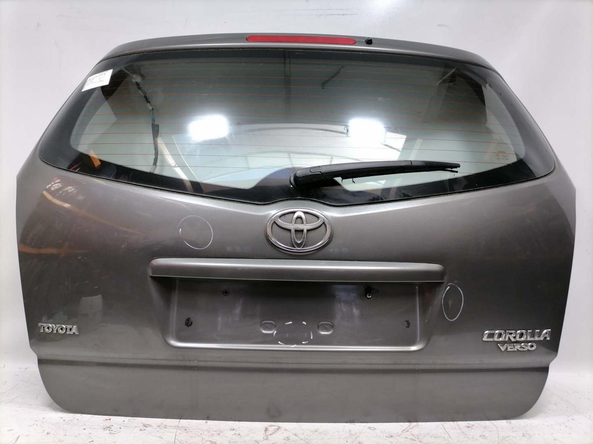 Toyota Corolla Verso original Heckklappe mit Heckscheibe Graumetallic 1C3 Bj.2004
